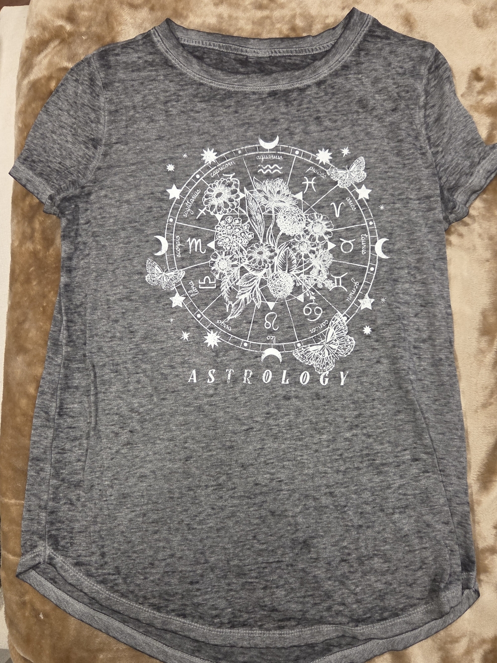Maurices Women's Heather Gray Astrology Graphic Tee